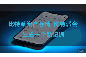 比特派资产存储 比特派会生成一个助记词