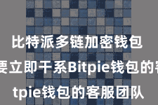 比特派多链加密钱包  您需要立即干系Bitpie钱包的客服团队