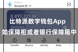 比特派数字钱包App  如保障柜或者银行保障箱中