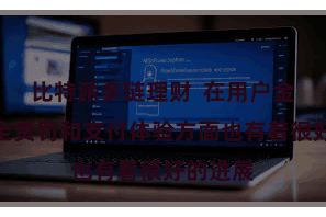 比特派多链理财  在用户金钱的安全责罚和支付体验方面也有着很好的进展