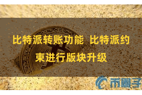 比特派转账功能  比特派约束进行版块升级